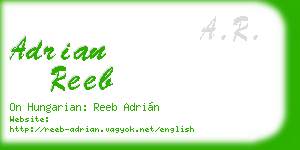 adrian reeb business card